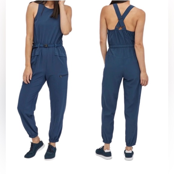 Patagonia Pants - Patagonia Fleetwith Belted Jumpsuit | Tidepool Blue | Large